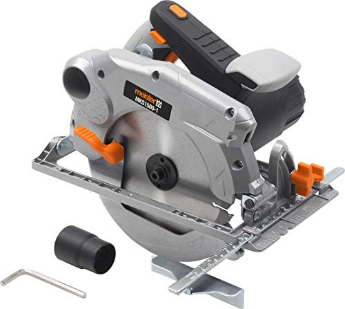 Meister Handkreissäge 1500 W, MKS1500-1 - Holz-Sägeblatt Ø 190 mm - Laser-Markierhilfe - Gehrungsschnitte - Bis zu 65 mm Schnittiefe - Inkl. Parallelanschlag & Staubsaugeradapter / Kreissäge / 5453700