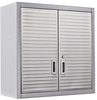 Seville Classics Hängeschrank, 71,1 x 30,4 x 71,1 cm, grau