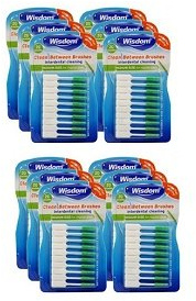 Wisdom Clean Between Interdental Medium Green Brushes - Pack of 12, Total 240