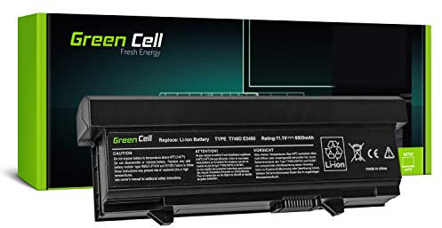 Green Cell Extended Serie KM668 KM742 KM752 KM760 Laptop Akku für Dell Latitude E5400 E5410 E5500 E5510 (9 Zellen 6600mAh 11.1V Schwarz)