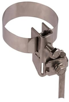 Dehn-BRS 540103 27.89 AK1 X 10 2 x 6,8 V2 A – Klemmen (Rohrschelle, Edelstahl, Edelstahl)