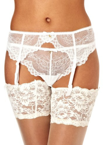 Gossard Women's Superboost Lace Thong Panty- No Show, White (White), Large, 1 Piece