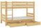 Erst-Holz® Teilbares Etagenbett Massivholz Kiefer 90x200 Matratze hohes Bett Stockbett 60.11-09Ni070MS2