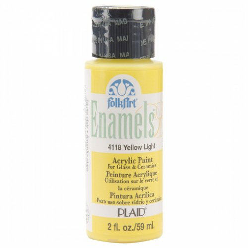 Folk Art Emaille-Farbe, 57 ml, Gelb hell