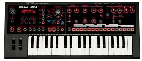 Roland JD-XI 37-Key Interactive Analog/Digital Crossover Synthesizer, Black