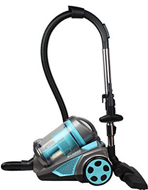 Klaiser BS110 Multi Cyclone Alligator Xtreme Force Bagless Vacuum Cleaner - Power 1600W - Pure Air - Ultra Comfort - Extra Long Cord 7 Metres - Extra Long Telescopic Tube 92 cm
