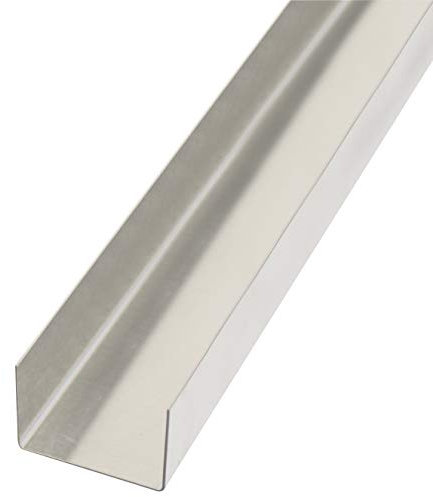 Alberts 462963 Tôle lisse | chanfreinée, en U | aluminium, naturel | 1000 x 20 x 29 x 20 mm