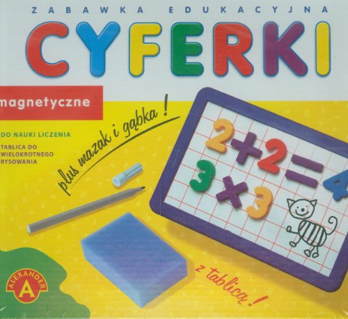 Cyferki magnetyczne z tablica
