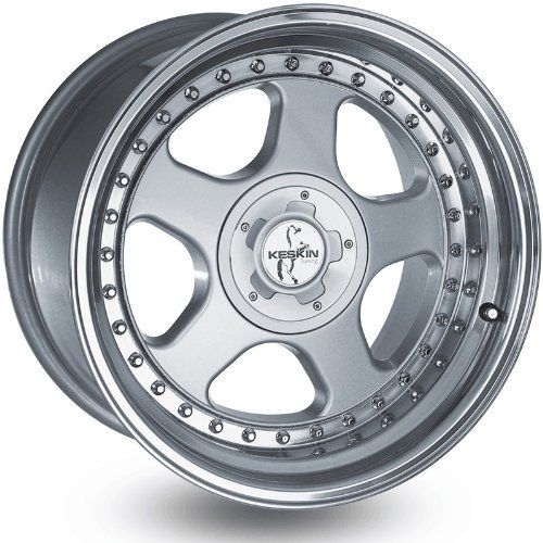 KESKIN KT1 SILVER LIP POLISH 8,5x17 ET35 5.00x108.00 Hub Hole 72.60 mm - Alu felgen