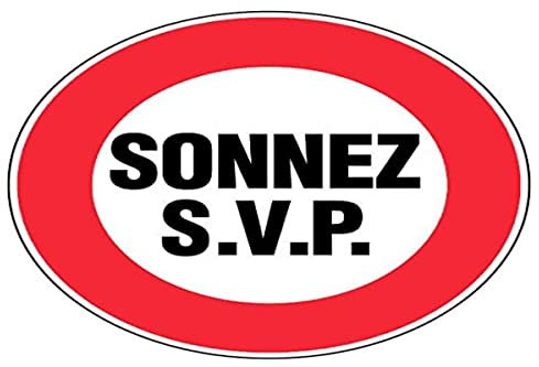 Panneau Sonnez SVP - Rigide Ø80mm - 4020297
