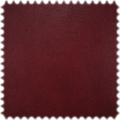 Heiro Microfaser Möbelstoff Uni Lederoptik Fresh Bordeaux