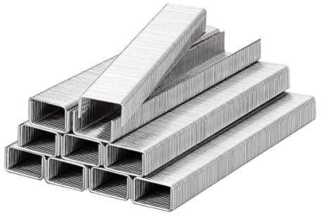 kwb Klammern, Typ Flachdraht, Stahl, C-Spitze, Stahldraht, 1200 Stk. 11,40 mm x 10 mm
