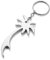 Komonee Palm Tree Silver Keychain Bottle Opener Key Chain Metal Holiday Key Ring Novelty Keyring