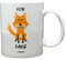 Funny Guy Mugs For Fox Sake, Kaffeetasse, Keramik, Weiß, 325 ml