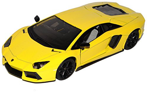 Maisto Lamborgihini Aventador LP700-4 Coupe Gelb Tuning 1/24 Modell Auto mit individiuellem Wunschkennzeichen