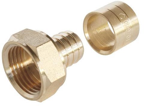 SOMATHERM FOR YOU, Raccord à glissement Femelle 12/17 pour tube PER Ø16 - Montage facile, résistant à la corrosion, certifié NF, pression max 10 bars, température de 5°C à 90°C