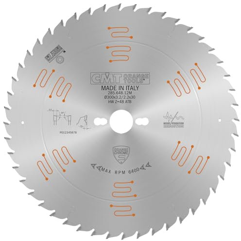 CMT ORANGE TOOLS 285.648.12M - LAMA CIRCOLARE CHROME HW 300x3.2/2.2x30 Z48 15ATB