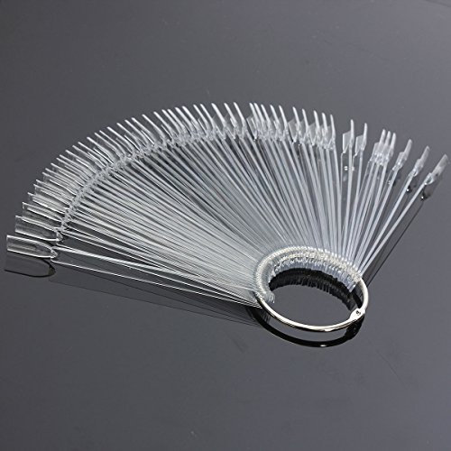 50 Batonnets Presentoir Faux Vernis A Ongles Capsules Eventail Pratique Nail Art