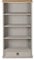 Corona Grey 1 Drawer Bookcase DVD CD Rack Mexican Solid Pine Wood