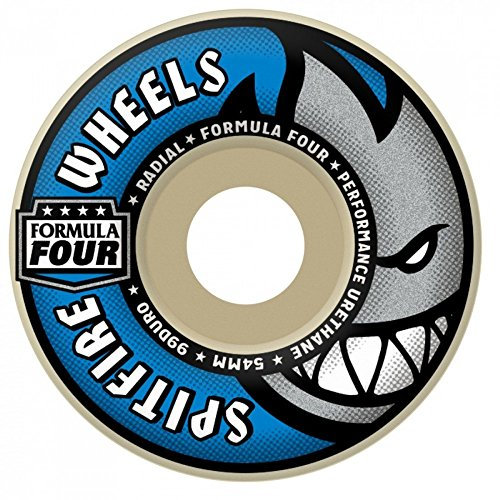 Spitfire Formula Four Radial Wheels 99a White/Blue 54mm