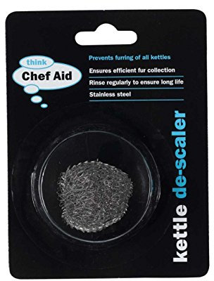 3xChef Aid Stainless Steel Doughnut Kettle Descaler, Silver