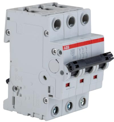 ABB Protecta Plus S203-C80 Miniature Circuit Breaker • 3 Pole • 80A Type C • 440V AC • 6kA Breaking Capacity • DIN Rail Mount • System pro M Compact S200 • Industrial MCB • 2CDS253001R0804