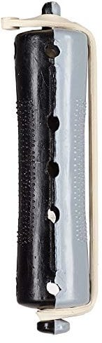 Fripac-Medis - Bigodino per permanente LW 1K, modello corto, 10 pezzi, diametro: 16 mm, colore nero/grigio