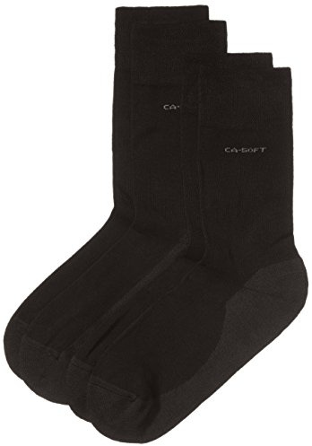 Camano Unisex 2er Pack Strümpfe mit weichem Bund für Erwachsene Socken aus Baumwolle
