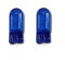 Autobulbs 10 X 501 Blue Capless Sidelight Car Bulb Bulbs Interior Number Plate Side Light 12V 5W
