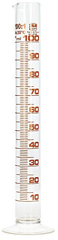 Messzylinder Glas 100 ml Graduiert