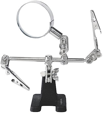 LogiLink WZ0034 Helfende Hand mit Lupe und flexiblen Klemmen
