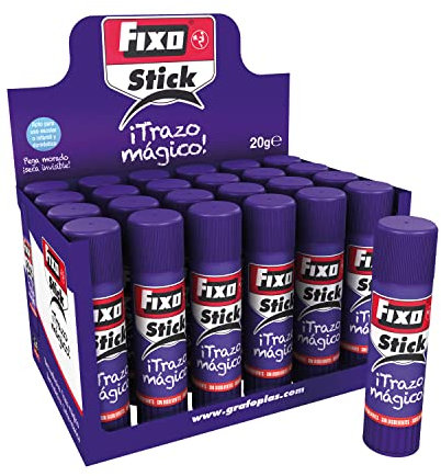 Fixo Stick 00020535- Barra de pegamento Trazo Mágico de 20g, Violeta