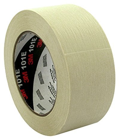 3M 7100046028 Ruban Adhésif de Masquage Papier Crêpé 101E 36 mm x 50 m Beige Lot de 6