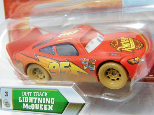 Disney Pixar - CARS - P7004 - Look! MY EYES CHANGE! - DIRT TRACK LIGHTNING McQUEEN #3 - Die-Cast Car mit ONLINE CODE - OVP