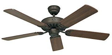 CasaFan kaiserkraft | Deckenventilator CLASSIC ROYAL | Rotorblatt-Ø 1030 mm | Nussbaum/braun antik/bronze