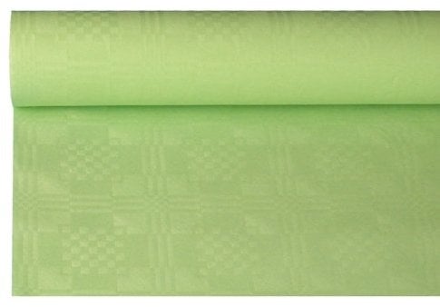 Tischrolle - Papier mit Damastdruck - Farbe: pastellgrün - Breite: 1,20 m- Länge: 8 m