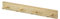 Shaker Oak 4 Peg Rail Natural 56x7x8.5cm, Coat Hooks and Rails Range