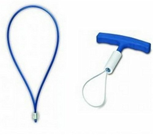 Eurosell 5 STÜCK Ersatzschlaufe für Rippenzieher Rapid Profi-Line Ersatz Schlaufe blau 300 x 2 mm