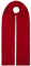 LIERYS Fine Strickschal aus Merinowolle Damen/Herren - Schal Made In Germany - Herrenschal Herbst/Winter - Winterschal rot