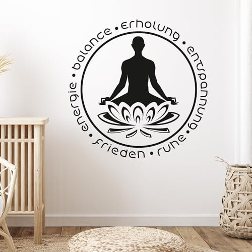 GRAZDesign Wandtattoo Bad Frieden Ruhe Erholung Wellness Wandaufkleber Wand Aufkleber - 30x30cm / 071 grau