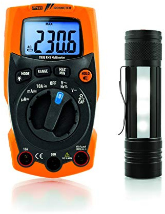 HT-Instruments Extrem robustes Multimeter inklusive LED Lampe, 1 Stück, 1010245