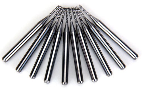 10 Stück Hartmetall Schaftfräsen PCB Fräser 1.2mm