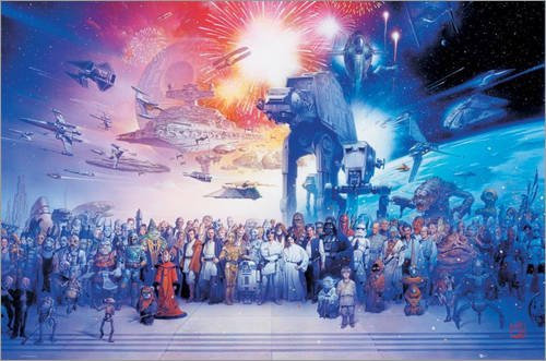 Poster Star Wars - Complete Cast - preiswertes Plakat, XXL Wandposter
