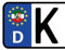 Werbetechnik Sotirios Papoutsis 2X Kennzeichen Aufkleber Nordrhein-Westfalen Nummernschild Sticker (ca.2 cm)