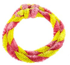 Nabenputzringe Gelb/Rosa (Set 1x 25cm + 1x 30cm für Fahrrad)