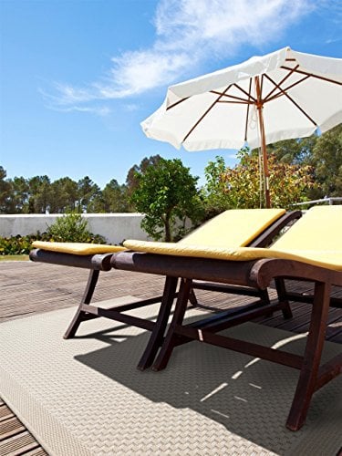 benuta In- & Outdoor Teppich Naoto Weiß 80x150 cm | Pflegeleichter Teppich geeignet für Innen- und Außenbreich, Balkon und Terrasse