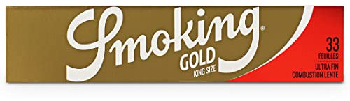 Smoking Blättchen Slim Gold x1: 33 Blättchen, Natürlich, Raucherpapier, Papier, Zitronenpapier