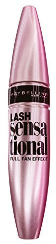 Maybelline Lash Sensational Voller-Wimpern-Fächer Mascara in Black, definiert jede einzelne Wimper, mit spezieller Wimpern-Entfalter-Bürste, extrem schwarze Pigmente, 9,5 ml