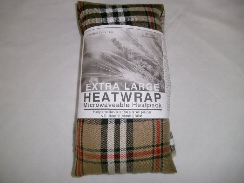 Microwave Wheat Bag - Beige Tartan - Size LARGE - UNSCENTED