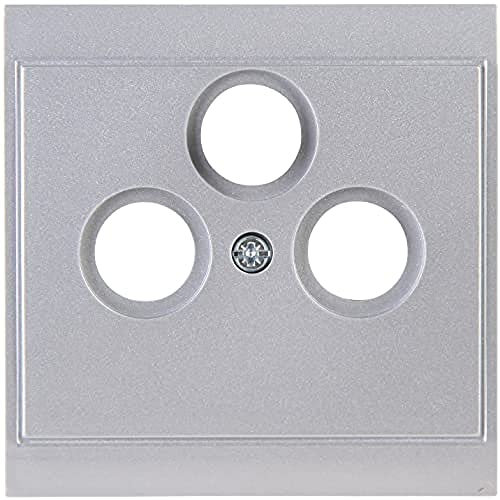 Kopp 313720183 Malta Antennen-Abdeckung TV/RF/SAT, Silber